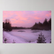 Spring Thaw at Quabbin Reservoir Poster