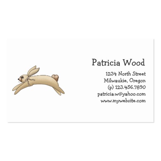 Spring Things · Brown Bunny Business Card Templates