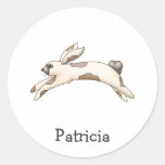 Spring Things · White & Brown Bunny Sticker