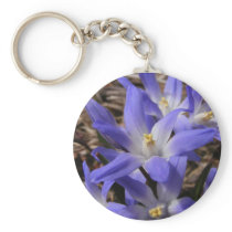 Spring time blue ~ keychain