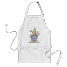 Spring Time · Easter Bunny with Flowers Aprons