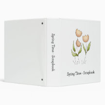 Spring Time · Tulips 3 Ring Binders