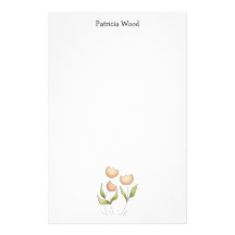 Spring Time · Tulips Customized Stationery