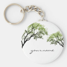 Spring Trees Keychain