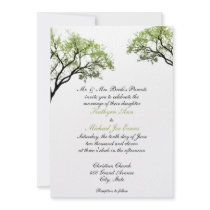 Spring Trees Wedding Invitation