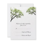 Spring Trees Wedding Invitation RSVP