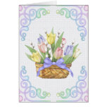 Spring Tulip Basket Card