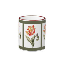 Spring Tulip Floral Coffee Mugs