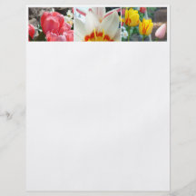 Spring Tulip Flowers Flyers Paper Personalize