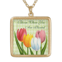 Spring Tulips Necklace