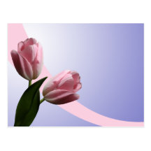 Spring Tulips Save The Date Postcard