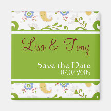 Spring Wedding - Customized Refrigerator Magnet