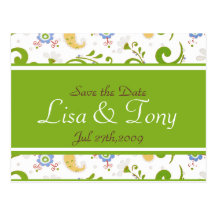 Spring Weeding - Customized Postcard
