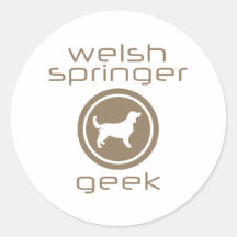 Springer spaniel de Gallois Adhésifs Ronds