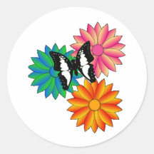 Springs Fresh Face Round Sticker