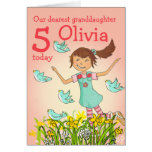 "Spring's in the air" granddaughter age card