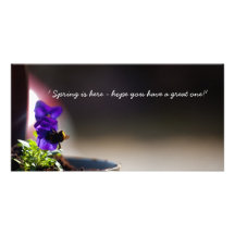 Springtime Customized Photo Card