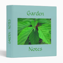 SPRINGTIME GARDEN NOTES binder
