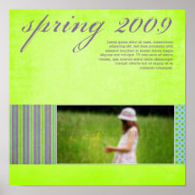 "Springtime" Scrapbook Page Print