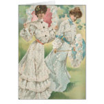 Springtime Victorian Ladies Card