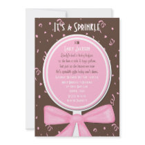 Sprinkle Baby Invitation -- Girl Shower