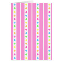 Sprinkle Stripe Pink Card
