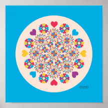 Sprinkles!  A Heart Mandala from Planet Heart (TM) Posters