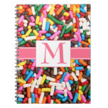 Sprinkles Monogrammed Notebook