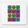 Sprockets POPART--Cyclist Biking Gifts Mouse Mat