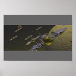 Squadron Force 2.0 Digital Art by B. Crisp Print