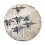 Squadron of F-22's Fridge Magnets