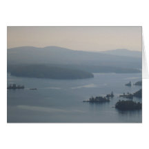 Squam Lake NH in early Autumn Greeting Card