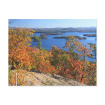 Squam Lake Rattlesnake Cliffs in Autumn Postcard