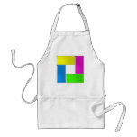 square 4 colors aprons