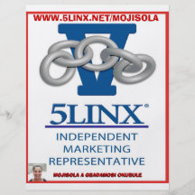 SQUARE  5 linx logo by mojisola a gbadamosi 45.... Flyer