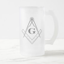 Square and Compass Beer Glass Mugs