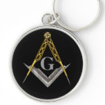 Square and Compass Keychain