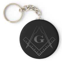 Square and Compass Keychain