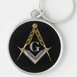 Square and Compass Keychain