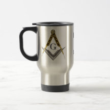 Square and Compass Travel Mug Ordo ab Chao