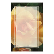 Square Bloom Blank Stationery