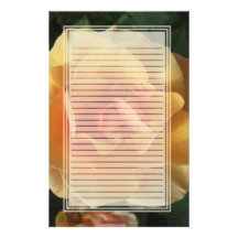 Square Bloom Lined Stationery