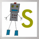 Square Bot Posters