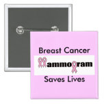 Square Button - Breast Cancer Mammogram