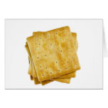 Square crackers greeting card