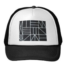 Square Dance ( line minimalism ) Mesh Hats