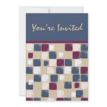 Square Dance Mosaic  Invitation