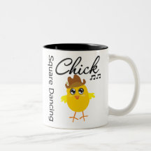 Square Dancing Chick Coffee Mug