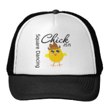 Square Dancing Chick Trucker Hats