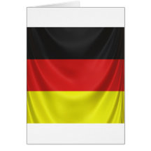 square german flag draped greeting card